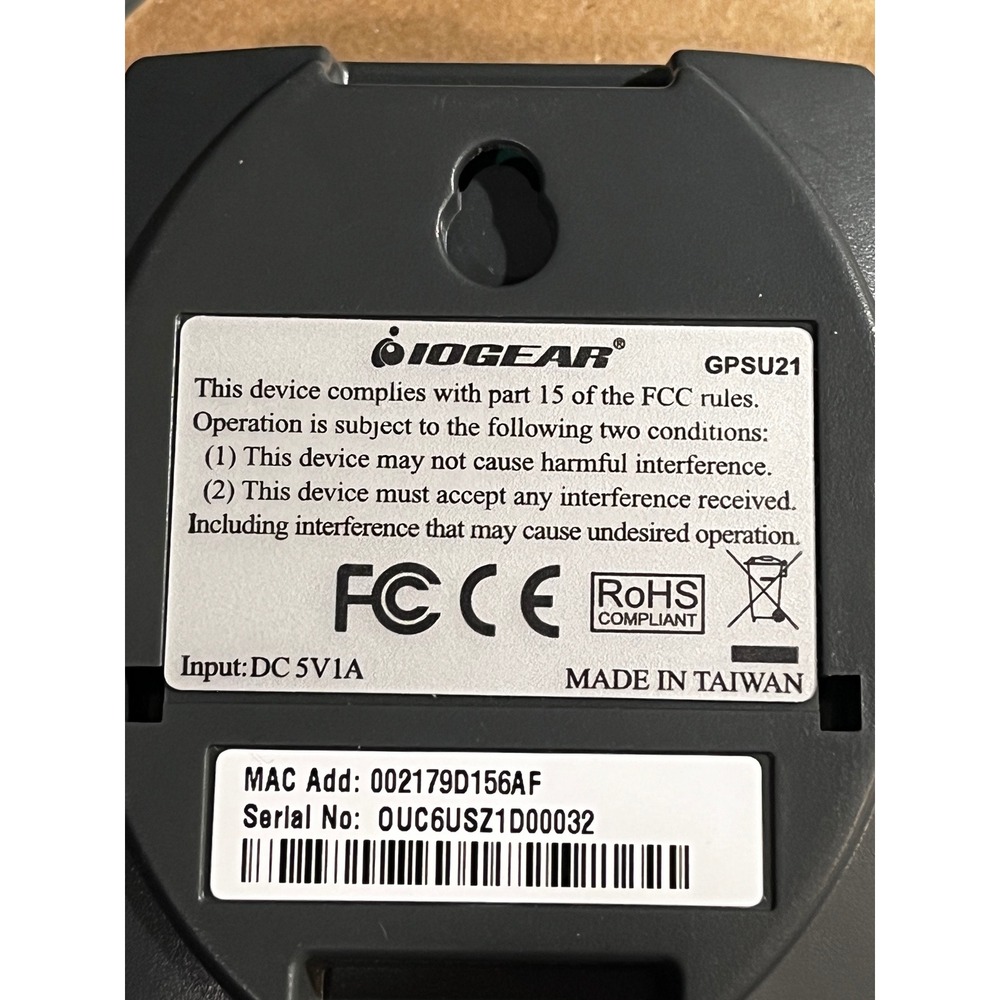 IOGear GPSU21 1-Port USB 2.0 Print Server w/ AC Adapter & USB Cable New Open Box - Picture 6 of 16